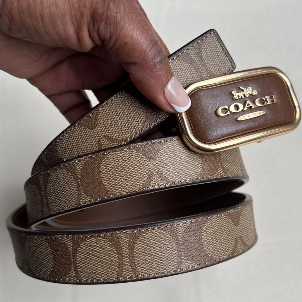 Coach Signature Buckle Cut To Size Morgan Belt - Picture 15 of 17